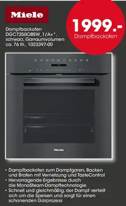 Möbel Martin Miele Dampfbackofen Angebot