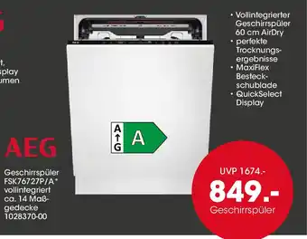 Möbel Martin Geschirrspüler AEG Angebot