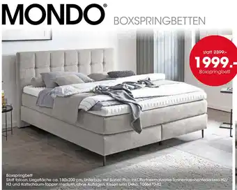 Möbel Martin MONDO Boxspringbett Angebot