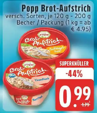 Edeka Popp Brot-Aufstrich Angebot
