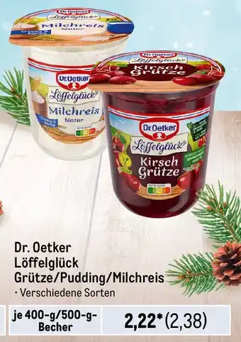 METRO Dr. Oetker Löffelglück Grütze/Pudding/Milchreis Angebot