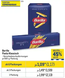 METRO Barilla Pasta Klassisch Angebot