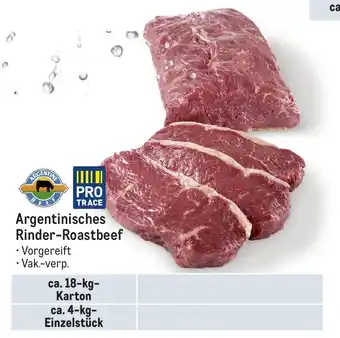 METRO PRO TRACE Argentinisches Rinder-Roastbeef Angebot