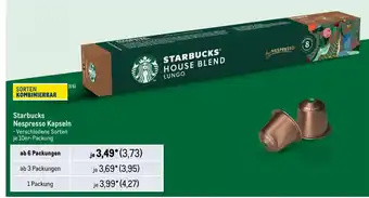 METRO Starbucks Nespresso Kapseln Angebot