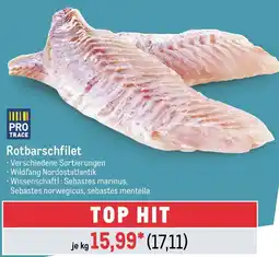 METRO PRO TRACE Rotbarschfilet Angebot