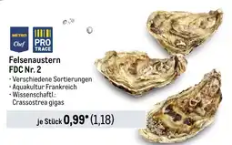 METRO METRO Chef PRO TRACE Felsenaustern FDC Nr. 2 Angebot