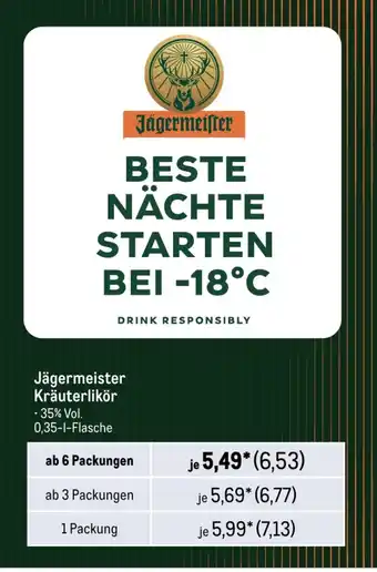 METRO Jägermeister Kräuterlikör Angebot