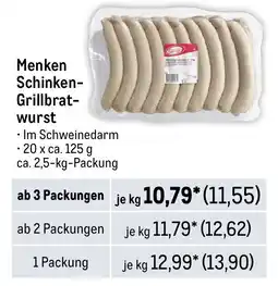 METRO Menken Schinken- Grillbrat- wurst Angebot