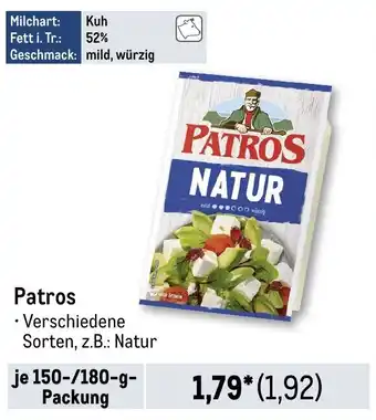 METRO Patros natur Angebot