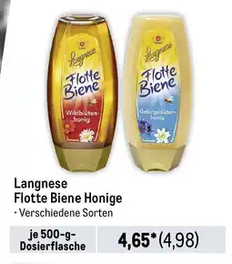 METRO Langnese Flotte Biene Honige Angebot