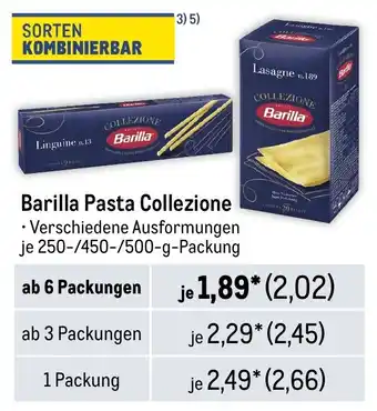 METRO Barilla Pasta Collezione Angebot