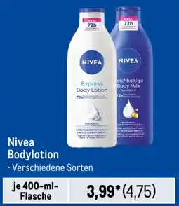 METRO Nivea Bodylotion Angebot