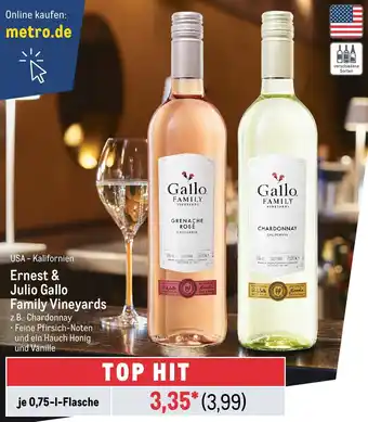 METRO USA - Kalifornien Ernest & Julio Gallo Family Vineyards Angebot