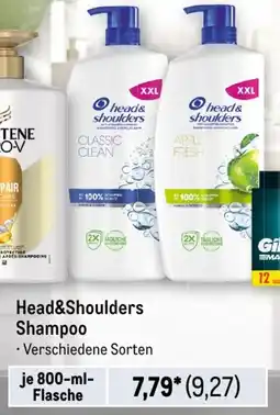 METRO Head&Shoulders Shampoo Angebot