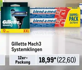 METRO Gillette Mach3 Systemklingen Angebot