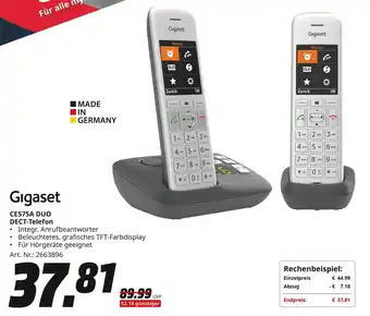 MediaMarkt Gigaset DECT-Telefon CE575A DUO Angebot