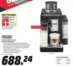 MediaMarkt DeLonghi Kaffeevollautomat Rivelia EXAM440.55.B Angebot