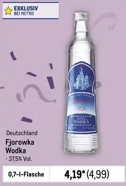 METRO Deutschland Fjorowka Wodka Angebot