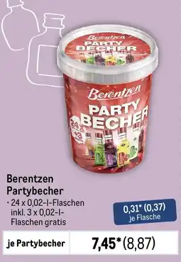 METRO Berentzen Partybecher Angebot