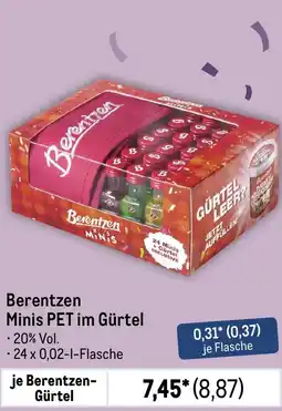 METRO Berentzen Minis PET im Gürtel Angebot