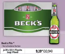 METRO Beck's Pils Angebot