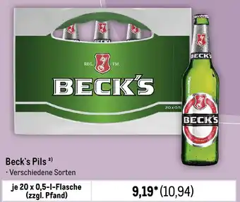 METRO Beck's Pils Angebot