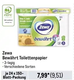 METRO Zewa Bewährt Toilettenpapier Angebot