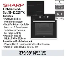 METRO SHARP Einbau-Herd- Set S1-61D27ITK Backofen Angebot