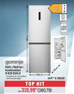 METRO gorenje Kühl-/Gefrier- kombination N 619 EAXL4 Angebot