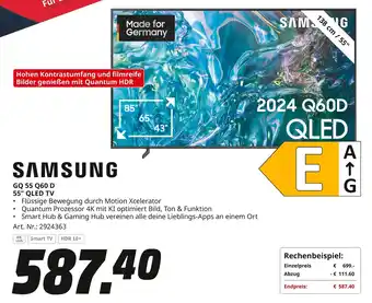 MediaMarkt SAMSUNG 55" QLED TV GQ 55 Q60 D Angebot