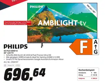 MediaMarkt PHILIPS 65" LED TV 65 PUS 8309/12 Angebot