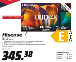 MediaMarkt Hisense 55" UHD-LED TV 55 A 6 N Angebot