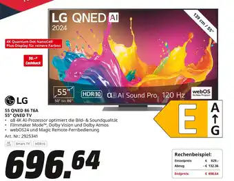 MediaMarkt LG 55" QNED TV 55 QNED 86 T6A Angebot