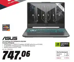 MediaMarkt ASUS Gaming Notebook TUF Gaming A15 FA506NCR-HN016W Angebot