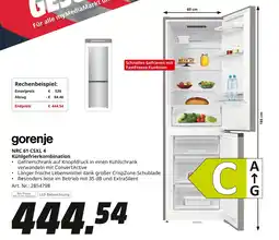 MediaMarkt gorenje Kühlgefrierkombination NRC 61 CSXL 4 Angebot