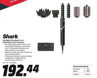 MediaMarkt Shark HD446EU FlexStyle 5-in-1 Haarstyler und -trockner Angebot