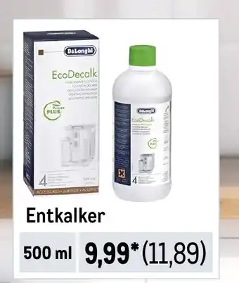 METRO DeLonghi Entkalker Angebot