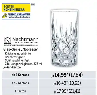 METRO Nachtmann Glas-Serie „Noblesse Angebot