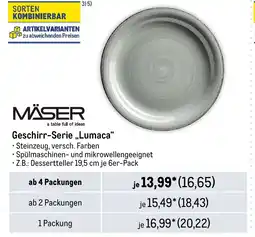 METRO MÄSER Geschirr-Serie „Lumaca Angebot