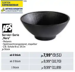 METRO APS Servier-Serie „Nero Angebot