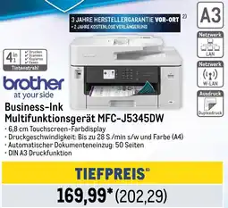 METRO brother Business-Ink Multifunktionsgerät MFC-J5345DW Angebot