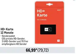 METRO HD+ Karte 12 Monate Angebot