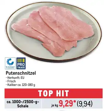 METRO PRO TRACE Putenschnitzel Angebot