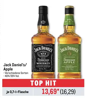 METRO Jack Daniel's/ Apple Angebot