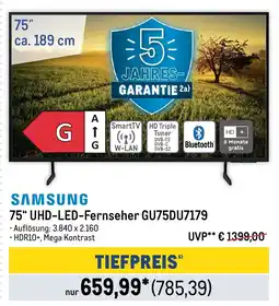 METRO SAMSUNG 75" UHD-LED-Fernseher GU75DU7179 Angebot