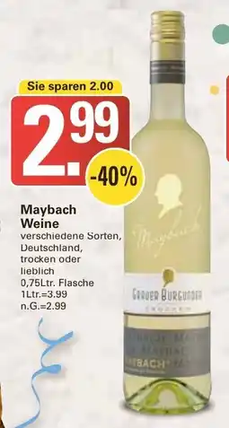 WEZ Maybach Weine Angebot