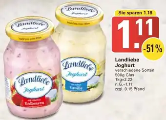 WEZ Landliebe Joghurt Angebot