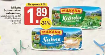 WEZ Milkana Schmelzkäse- zubereitung Angebot