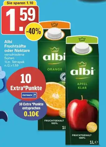 WEZ Albi Fruchtsäfte oder Nektare Angebot