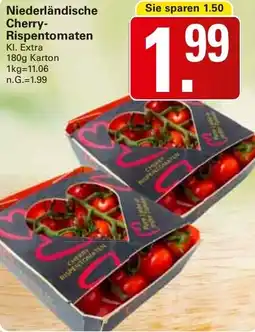 WEZ Niederländische Cherry- Rispentomaten Angebot